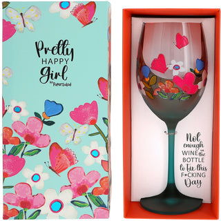 Not Enough Wine Gift Boxed 18 oz Wine Glass