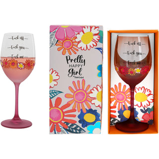 F*ck Off Gift Boxed 18 oz Wine Glass
