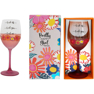 F*ck Off Gift Boxed 18 oz Wine Glass