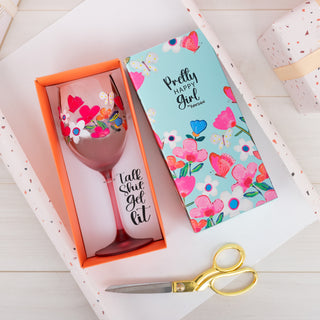 Get Lit Gift Boxed 18 oz Wine Glass