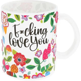 Love You 18 oz Glass Mug