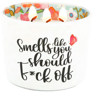 F*ck Off 11 oz - 100% Soy Wax Candle Scent: Tranquility