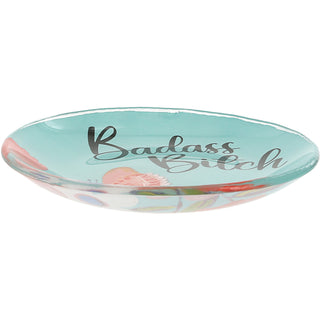 Badass Bitch 4" Glass Keepsake Dish