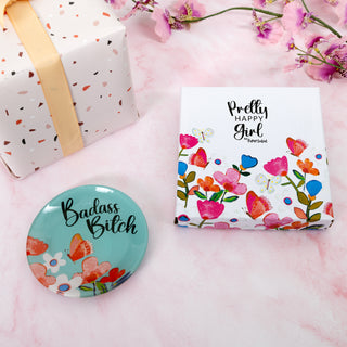 Badass Bitch 4" Glass Keepsake Dish