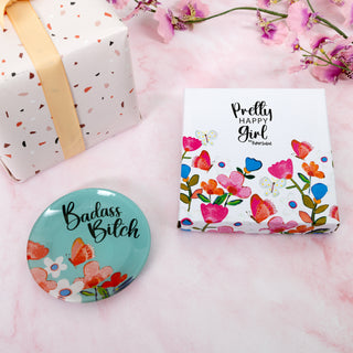 Badass Bitch 4" Glass Keepsake Dish