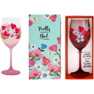 Mom Gift Boxed 18 oz Wine Glass