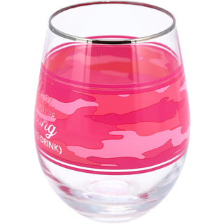 Mom 18 oz Stemless Wine Glass