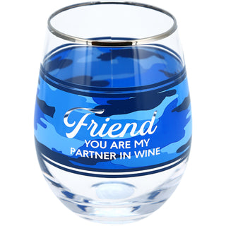 Friend 18 oz Stemless Wine Glass