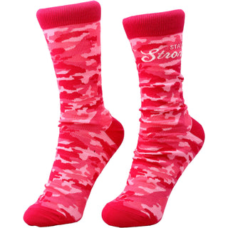 Stay Strong S-M Cotton Blend Sock