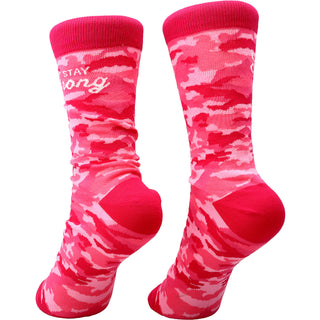 Stay Strong S-M Cotton Blend Sock