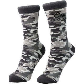 Coffee S-M Cotton Blend Sock