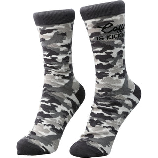 Coffee S-M Cotton Blend Sock
