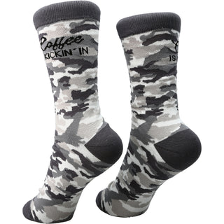 Coffee S-M Cotton Blend Sock