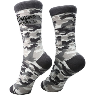 Coffee S-M Cotton Blend Sock