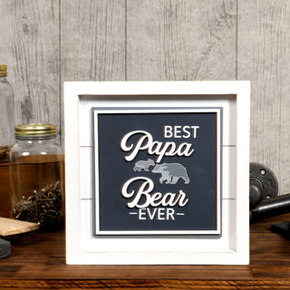 Best Papa Bear 10" MDF Plaque