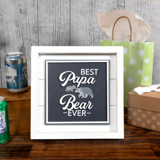 Best Papa Bear 10" MDF Plaque