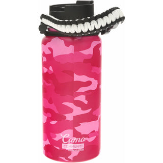 Good Mom 32 oz Stainless Steel Water Bottle with Paracord Survival Handle