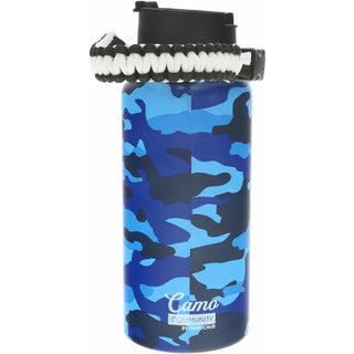Badass 32 oz Stainless Steel Water Bottle with Paracord Survival Handle