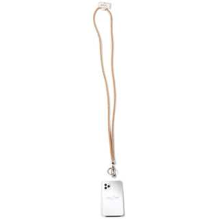 Champagne Crossbody Soft Gemmed Phone Lanyard