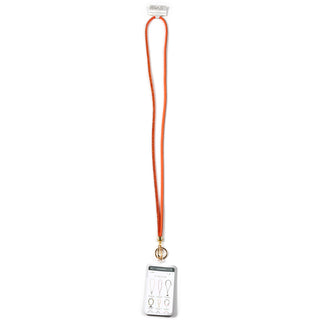 Orange Crossbody Soft Gemmed Phone Lanyard