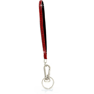 Red Wristlet Soft Gemmed Phone Wrist Strap