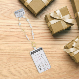 Cross Beaded Hands-Free Wrist Strap