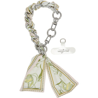White Lily Chained Scarf Hands-Free Wrist Strap