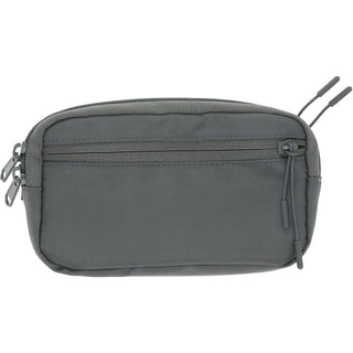 Gray Jacquard Woven Phone Lanyard with Pouch