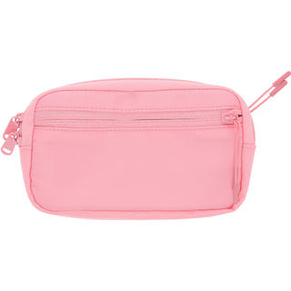 Pink Jacquard Woven Phone Lanyard with Pouch