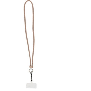 Champagne Crossbody Soft Gemmed Phone Lanyard