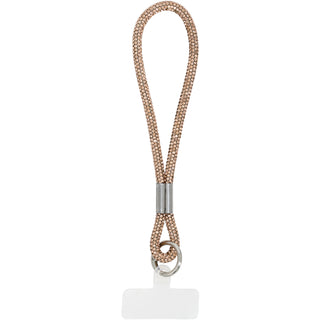 Champagne Wristlet Soft Gemmed Phone Wrist Strap
