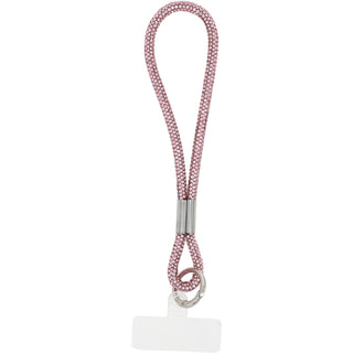 Pink Wristlet Soft Gemmed Phone Wrist Strap