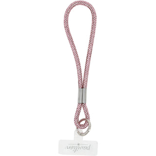Pink Wristlet Soft Gemmed Phone Wrist Strap