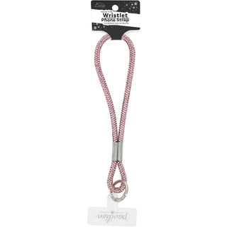 Pink Wristlet Soft Gemmed Phone Wrist Strap