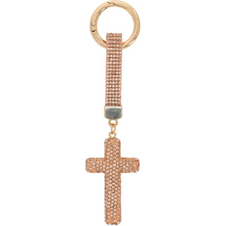 Cross Gemmed Keychain