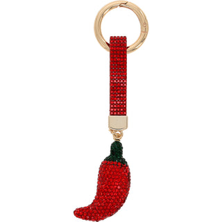 Chili Pepper Gemmed Bag Charm