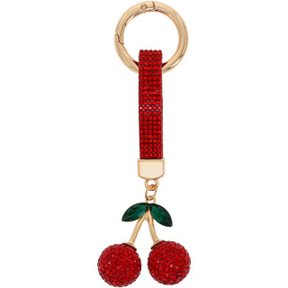 Cherry Gemmed Keychain