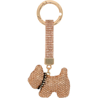 Dog Gemmed Keychain
