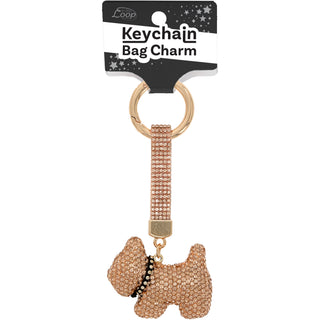 Dog Gemmed Bag Charm