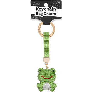 Frog Gemmed Bag Charm
