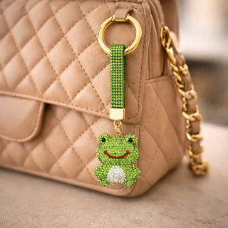 Frog Gemmed Bag Charm