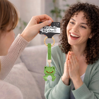 Frog Gemmed Bag Charm