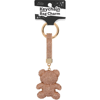 Teddy Bear Gemmed Bag Charm