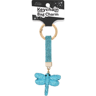 Dragonfly Gemmed Bag Charm