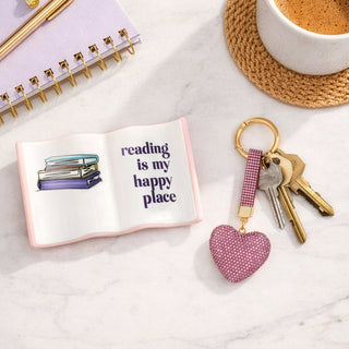 Heart Gemmed Bag Charm