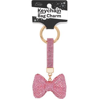 Bow Gemmed Bag Charm