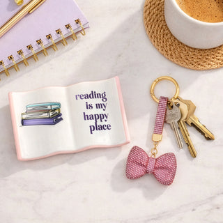 Bow Gemmed Bag Charm