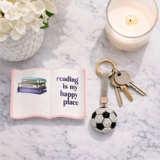 Soccer Gemmed Bag Charm