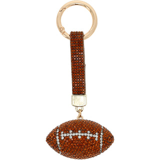 Football Gemmed Bag Charm