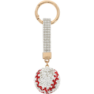 Baseball Gemmed Bag Charm